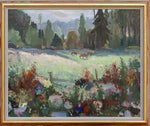 Mid Century Original Oil Painting From Sweden By E Skans