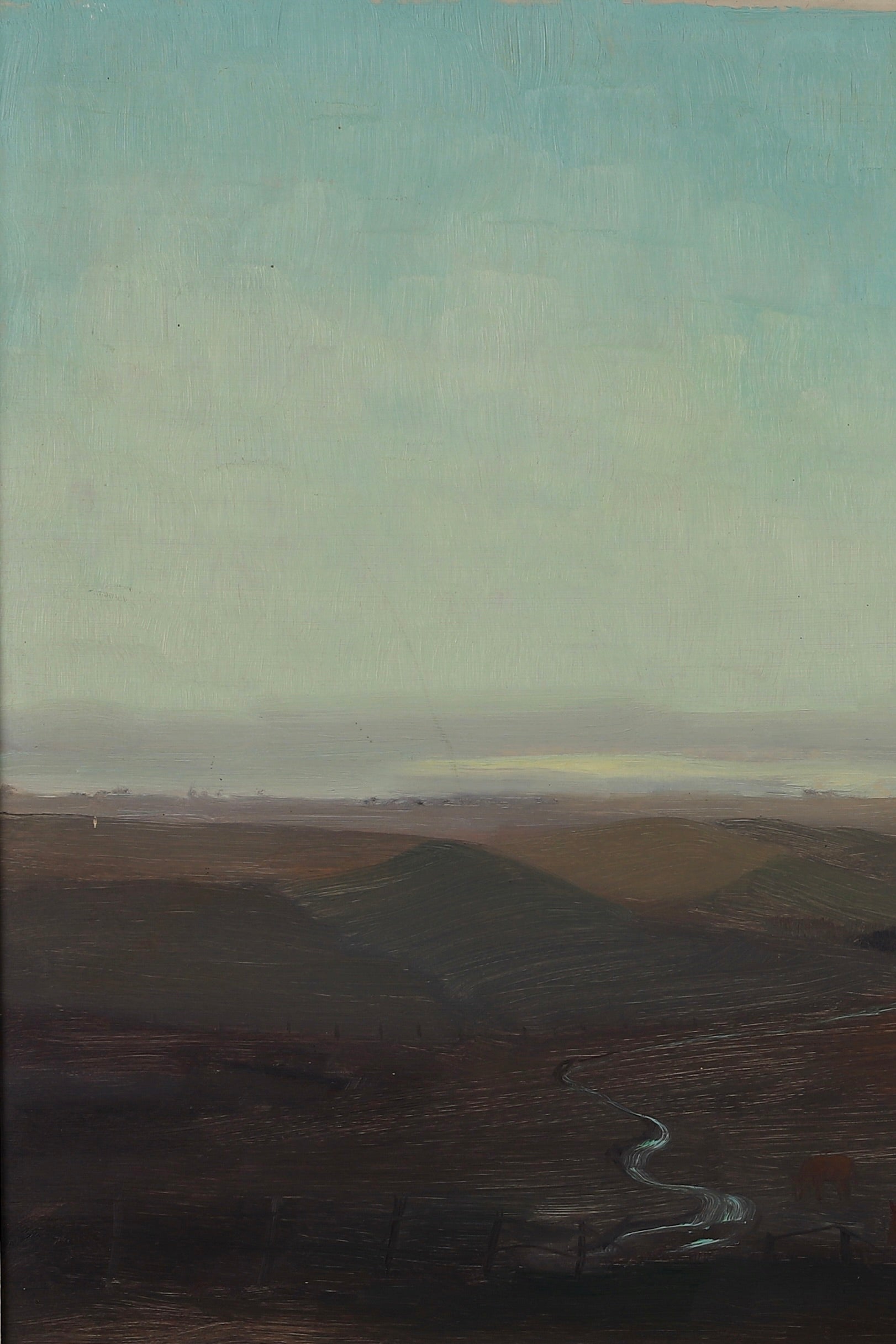 Mid Century Original Landscape Oil Painting from Sweden
