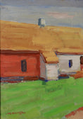 Load image into Gallery viewer, Mid Century Original Vintage Landscape Oil Painting from Sweden
