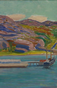 Load image into Gallery viewer, Oil Painting Vintage Mid Century From Sweden By G Hellsing
