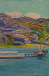 Oil Painting Vintage Mid Century From Sweden By G Hellsing