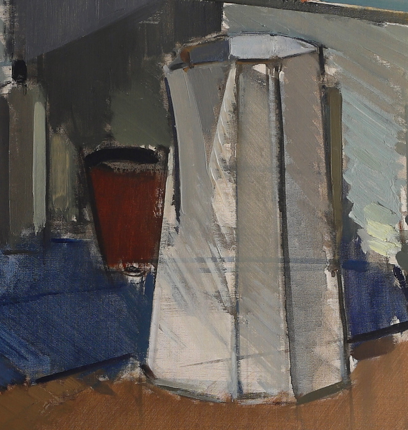Vintage Mid Century Still Life Oil Painting From Sweden