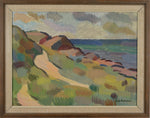 Mid Century Coastal Oil Painting Sweden E Andersson