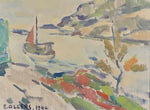 Mid Century Vintage Oil Painting From Sweden