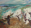 Load image into Gallery viewer, Swedish Mid Century Vintage Art Landscape Oil Painting
