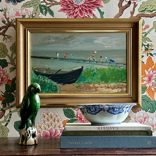 Vintage Art Original Oil Painting From Sweden