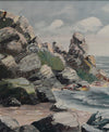 Vintage Coastal Painting by from Sweden by Lindström