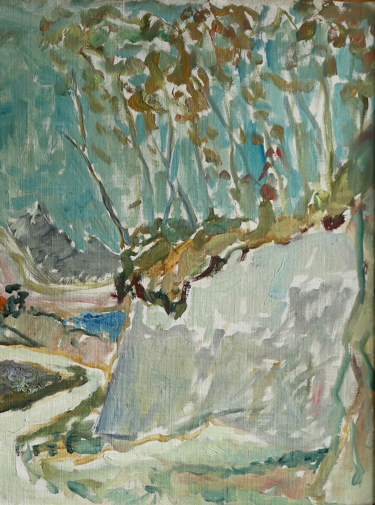 Vintage Art Room Oil Painting From Sweden by R Persson