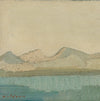 Vintage Art Room Mid Century Landscape Oil Painting From Sweden