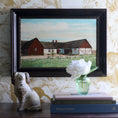 Load image into Gallery viewer, Original Vintage Farmhouse Oil Painting from Sweden
