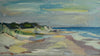 Mid Century Original Coastal Oil Painting From Sweden