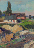 Load image into Gallery viewer, Mid Century Original Landscape Oil Painting By K Ohlsson Sweden

