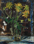 Load image into Gallery viewer, Swedish Mid Century Vintage Art Floral Still Life Oil Painting
