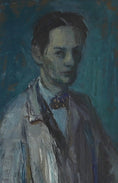 Load image into Gallery viewer, Vintage Art Room Mid Century Artist Self Portrait from Sweden
