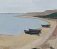 Load image into Gallery viewer, Mid Century Vintage Art Coastal Oil Painting from Sweden
