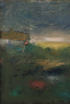 Vintage Art Room Landscape Oil Painting From Sweden by K Nielsen