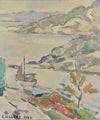 Mid Century Vintage Oil Painting From Sweden