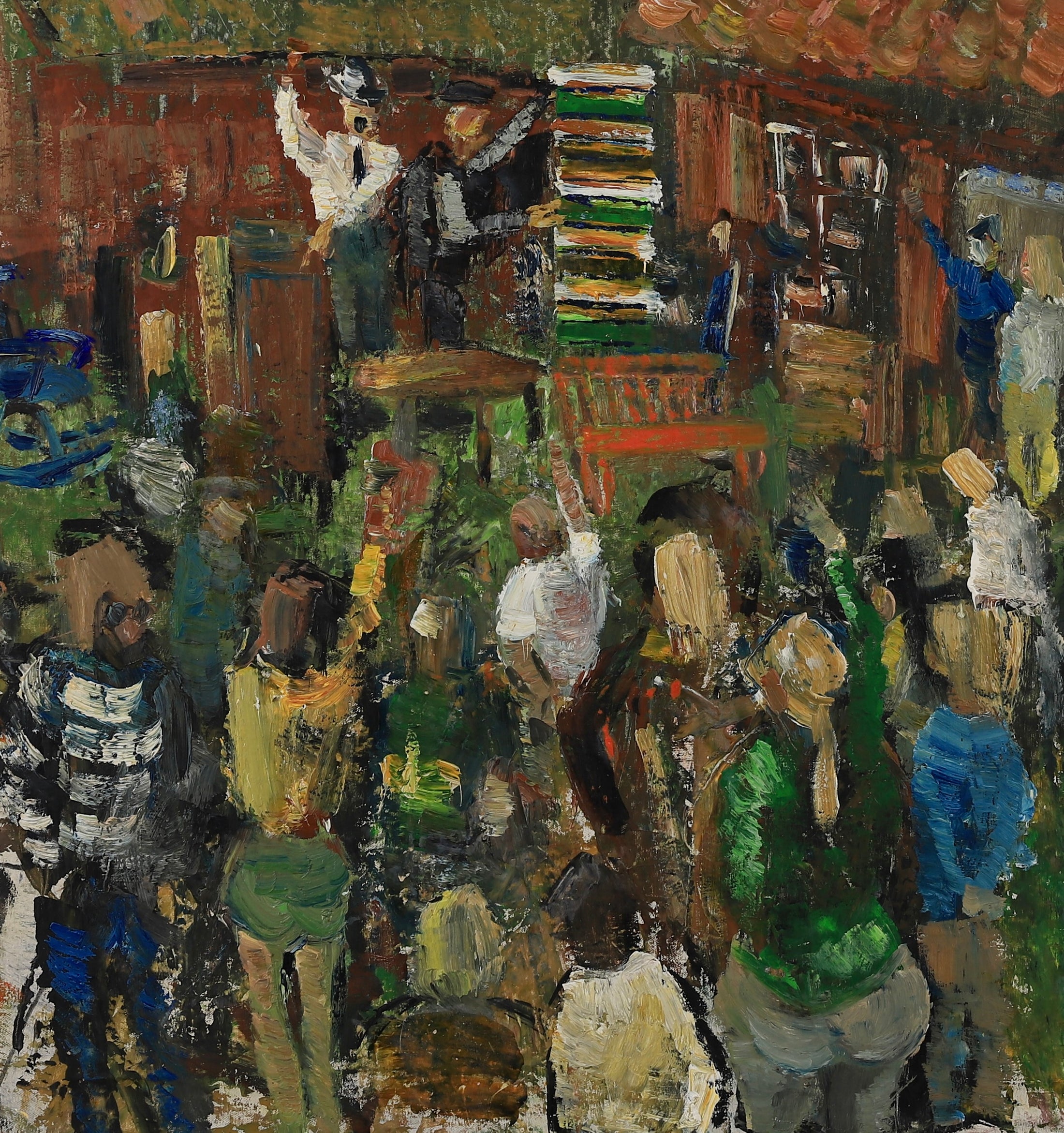 Vintage Art Original Oil Painting From Sweden by H Hansson 1970