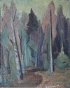 Mid Century Vintage Landscape Oil Painting From Sweden