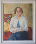 Load image into Gallery viewer, Vintage Art Room Portrait Sweden by S Östberg 1933
