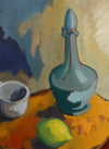 Vintage Mid Century Swedish Art Still Life Oil Painting