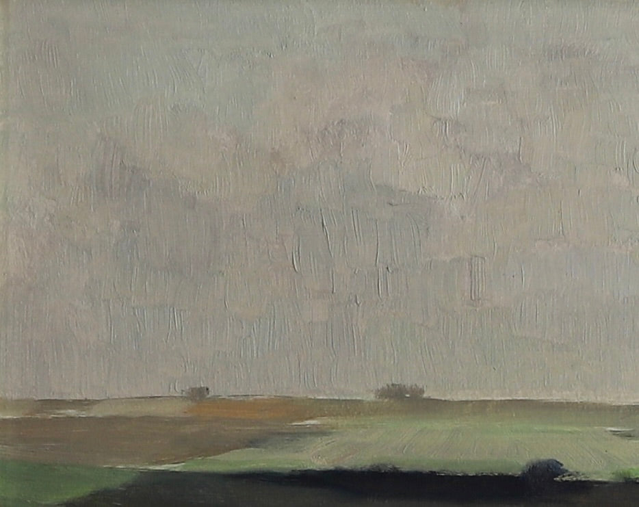 Mid Century Original Landscape Oil Painting from Sweden