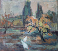 Load image into Gallery viewer, Mid Century Chicken Oil Painting From Sweden

