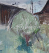 Vintage Farmhouse Oil Painting From Sweden by J Bören