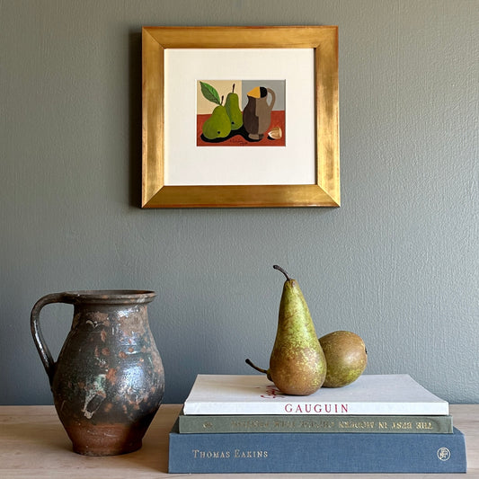 Mid Century Original Still Life of Pears From Sweden