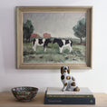 Load image into Gallery viewer, Vintage Art Room Original Oil Painting of Cows From Sweden
