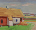 Load image into Gallery viewer, Mid Century Original Vintage Landscape Oil Painting from Sweden
