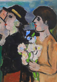 Load image into Gallery viewer, Swedish Vintage Figurative Oil Painting From Sweden
