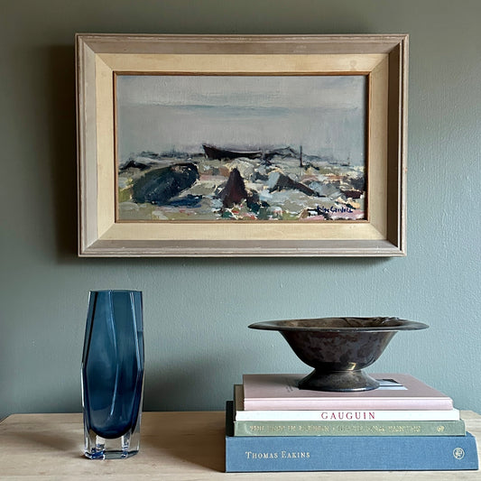 Vintage Art Original Oil Painting From Sweden H Cardell