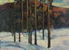 Original Winterscape Oil Painting From Sweden