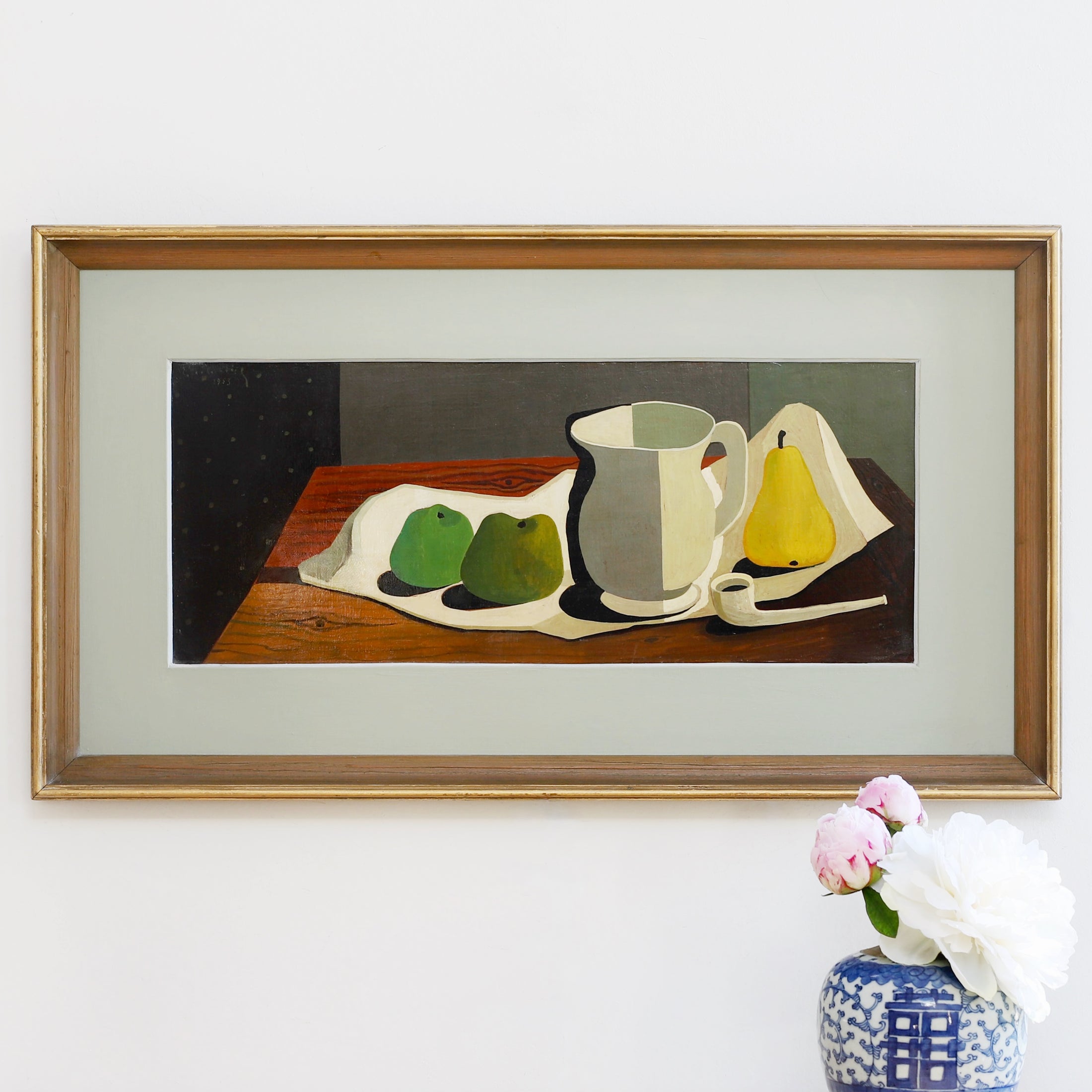 RESERVED Mid Century Original Still Life From Sweden