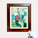 Mid Century Original Still Life Oil Painting From Sweden by H Ripa