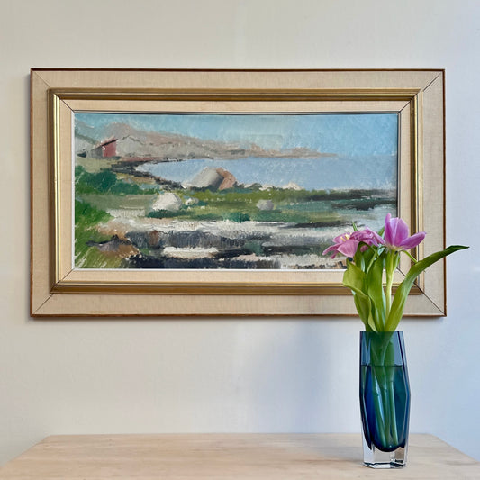 Vintage Art Original Oil Painting From Sweden H Cardell