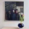 Original Mid Century Figurative Painting From Sweden