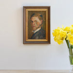 Vintage Art Room Artist Self Portrait from Sweden