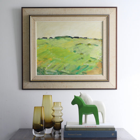 Vintage Original Landscape Oil Painting By S Markhed Sweden