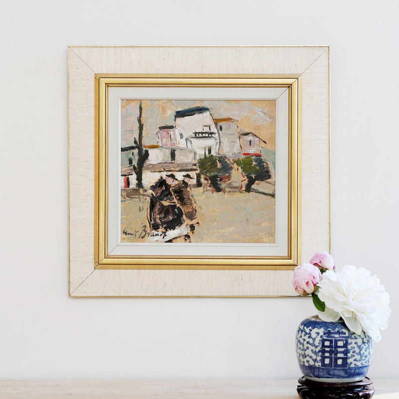 Swedish Vintage Oil Painting From Sweden By E Brandt