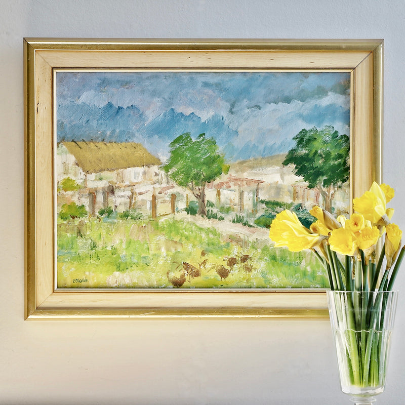 Vintage Original Oil Painting By O Hallén Sweden