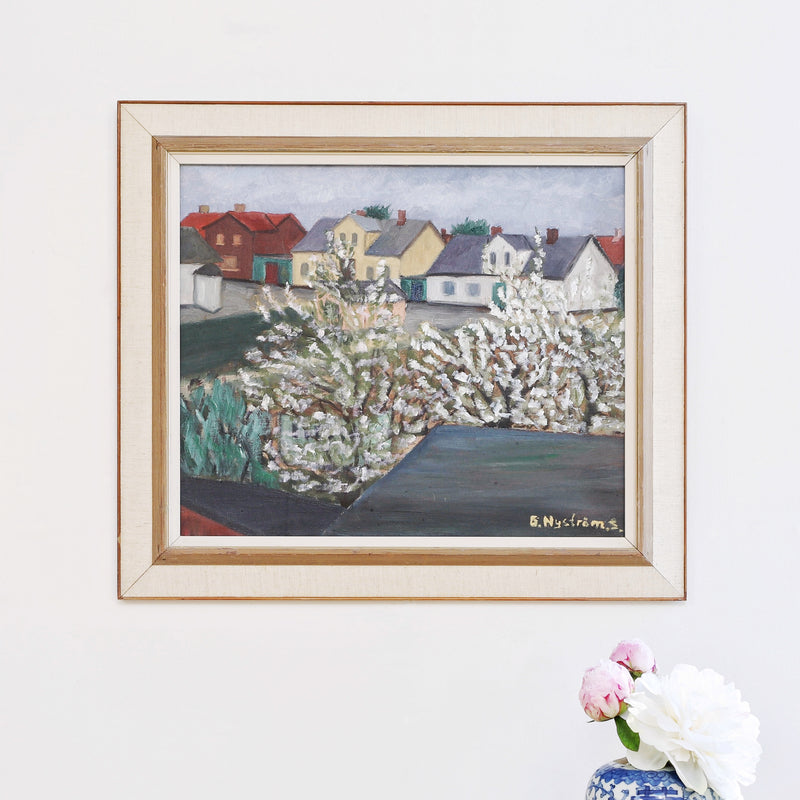 Striking Vintage Landscape Oil Painting From Sweden