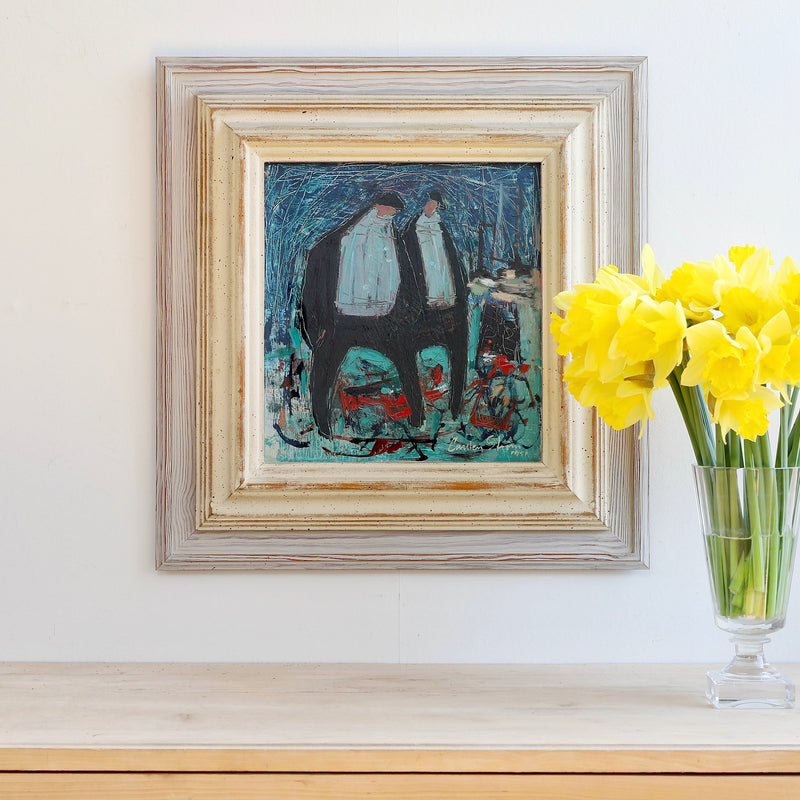 Vintage Art Room Original Oil Painting From Sweden