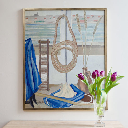 Vintage Art Room Original Mid Century Interior from Sweden 1949