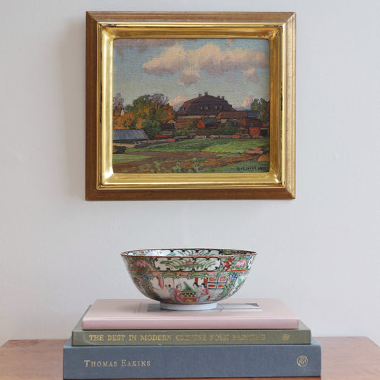 Vintage Art Room Original Landscape Oil Painting From Sweden