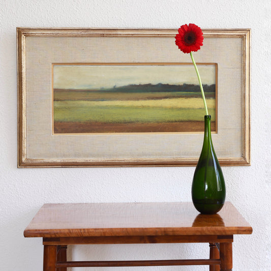 Vintage Mid Century Landscape Painting From Sweden