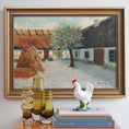 Load image into Gallery viewer, Original Vintage Farmhouse Oil Painting Sweden 1933
