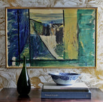 Mid Century Vintage Abstract Painting From Sweden