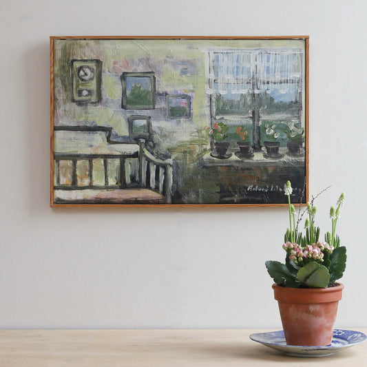 Vintage Art Room Original Mid Century Interior from Sweden